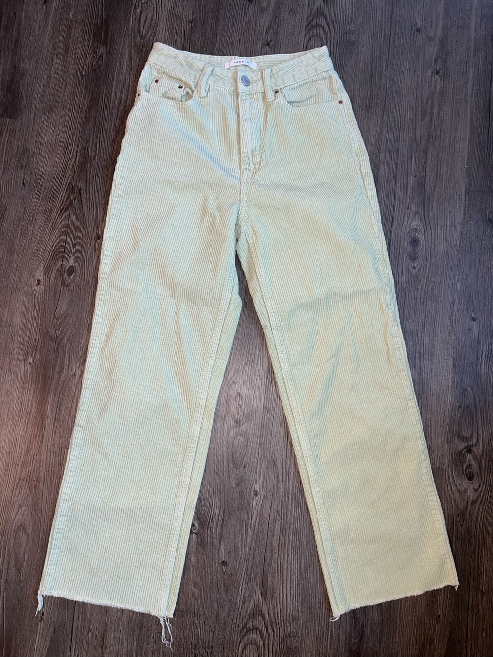 PACSUN Light Green Corduroy 90’s Boyfriend Jeans